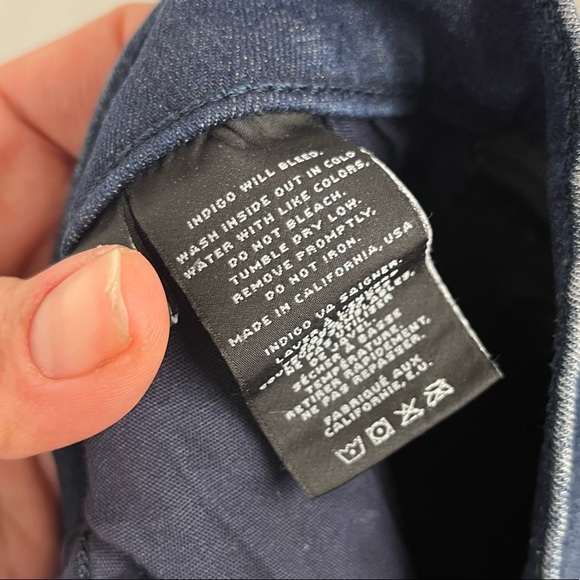 J Brand Snowbird Knit Cuff Skinny Jeans Dark Blue Size 28 Photo Ready - Picture 13 of 13